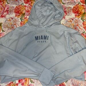 Miami Beach Cropped Hoodie